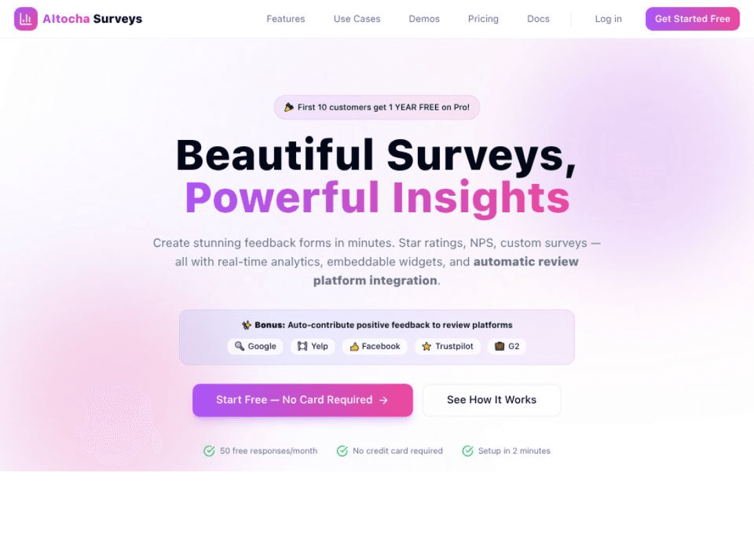 AItocha Surveys screenshot